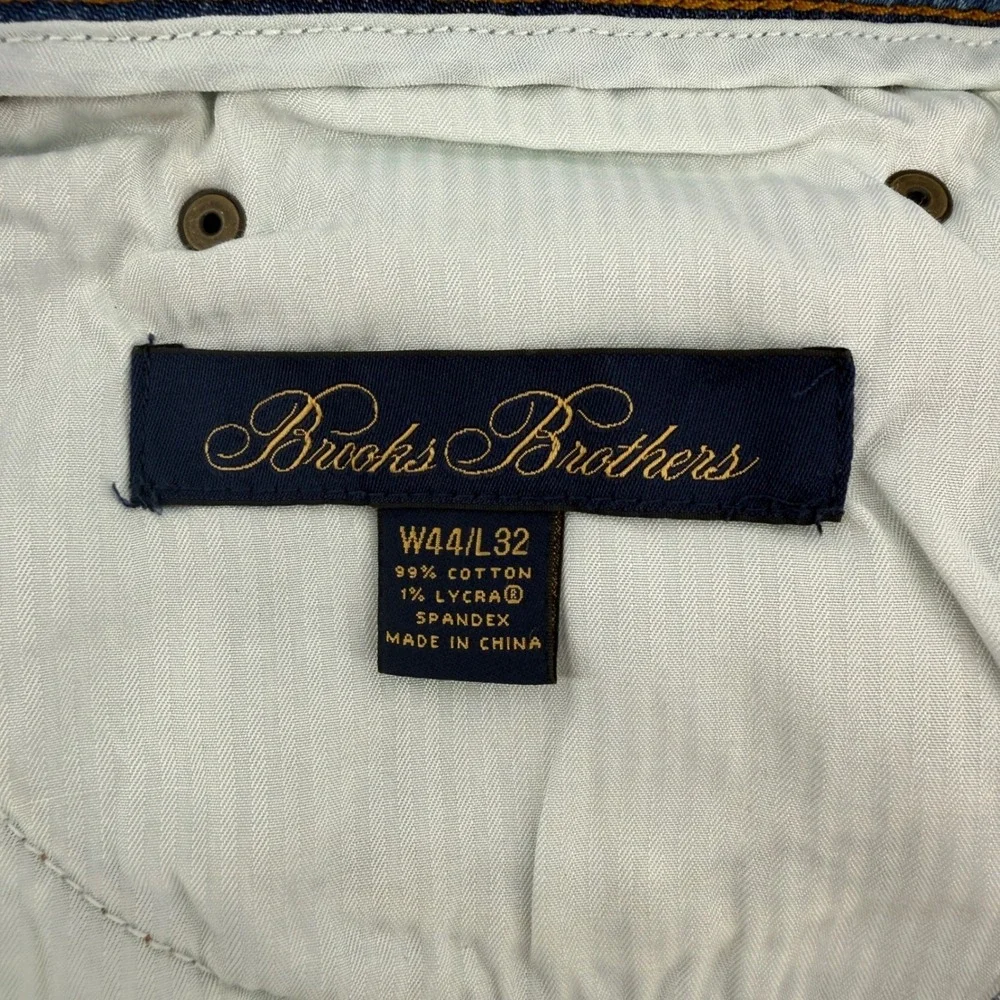 Brooks Brothers Mens Light Wash Stretch Denim Jeans 44x32 Blue 00353002 NWT